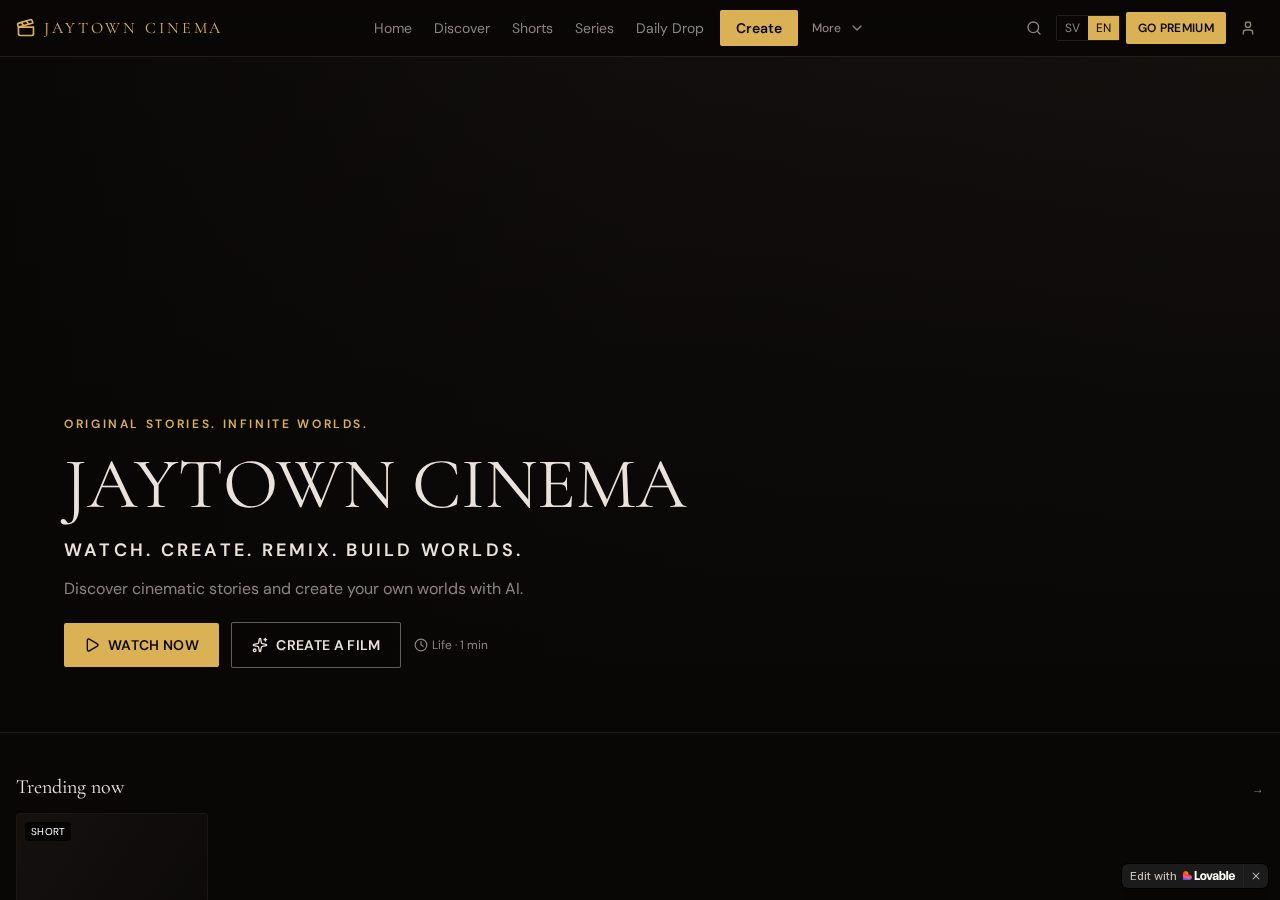 Skärmdump av JayTown Cinema